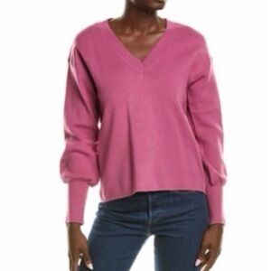 Oat New York Rose V-Neck Sweater